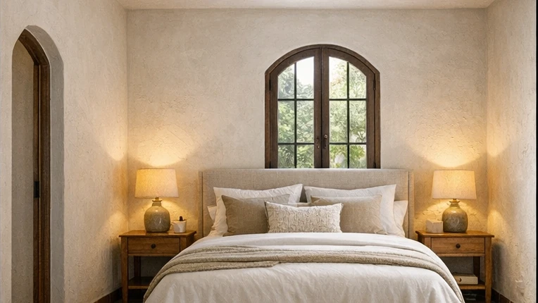 Tastefully staged listing bedroom after virtual staging